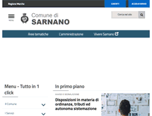 Tablet Screenshot of comune.sarnano.mc.it